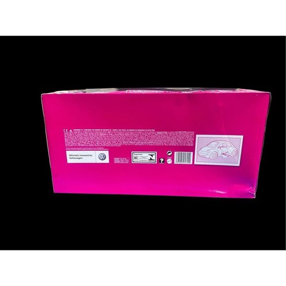 2010 Barbie PINK VOLKSWAGEN BEETLE & DOLL SET - Doors Open New Christmas - Picture 5 of 5